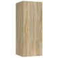 Armadietto a Muro Rovere Sonoma 34,5x34x90 cm Legno Multistrato Armadietto a Muro Rovere Sonoma 34,5x34x90 cm Legno Multistrato