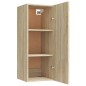 Armadietto a Muro Rovere Sonoma 34,5x34x90 cm Legno Multistrato Armadietto a Muro Rovere Sonoma 34,5x34x90 cm Legno Multistrato