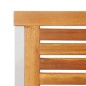 vidaXL Set da Pranzo da Giardino 7 Pezzi in Legno Massello di Acacia e Acciaio Inossidabile