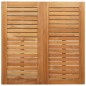 vidaXL Set da Pranzo da Giardino 3 Pezzi in Legno Massello di Teak e Acciaio Inossidabile