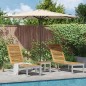 vidaXL Lettini da Sole 2 pz con Tavolo in Legno Massello di Acacia vidaXL Lettini da Sole 2 pz con Tavolo in Legno Massello di Acacia