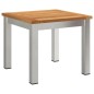 vidaXL Set Pranzo Giardino 3 Pezzi in Legno Massello di Acacia e Acciaio Inossidabile.