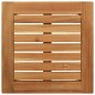vidaXL Set Pranzo Giardino 3 Pezzi in Legno Massello di Acacia e Acciaio Inossidabile.