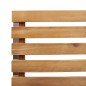 vidaXL Set Pranzo Giardino 3 Pezzi in Legno Massello di Acacia e Acciaio Inossidabile.