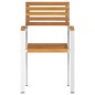 vidaXL Set di 8 sedie da giardino impilabili 54,5x56x89 cm in legno massello di acacia.