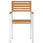 vidaXL Sedia da giardino impilabile - 6 pezzi 54,5x56x89 cm in legno massello di teak.
