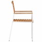 vidaXL Sedia da giardino impilabile - 6 pezzi 54,5x56x89 cm in legno massello di teak.