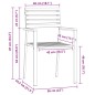 vidaXL Sedie da Giardino Impilabili 8 pz 54,5x56x89 cm in Legno di Teak Massello