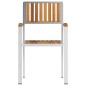 vidaXL Sedia da giardino impilabile set da 8 pz 54,5x56x87 cm in legno massello di acacia. vidaXL Sedia da giardino impilabile set da 8 pz 54,5x56x87 cm in legno massello di acacia.