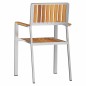 vidaXL Sedia da giardino impilabile set da 8 pz 54,5x56x87 cm in legno massello di acacia. vidaXL Sedia da giardino impilabile set da 8 pz 54,5x56x87 cm in legno massello di acacia.