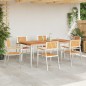 vidaXL Sedie da Giardino Impilabili 6 Pezzi 54,5x56x87 cm in Legno Massello di Teak vidaXL Sedie da Giardino Impilabili 6 Pezzi 54,5x56x87 cm in Legno Massello di Teak