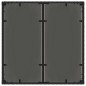 vidaXL Set da Pranzo per Giardino 5 pcs Nero 90 x 90 x 75 cm