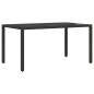 vidaXL Set da Pranzo per Giardino 5 pcs Nero 150 x 90 x 75 cm vidaXL Set da Pranzo per Giardino 5 pcs Nero 150 x 90 x 75 cm