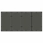 vidaXL Set da Pranzo per Giardino 7 pcs Nero 190 x 90 x 75 cm