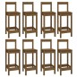 Set da Bar 9 pz Miele in Legno Massello di Pino Set da Bar 9 pz Miele in Legno Massello di Pino