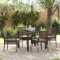 vidaXL Set da Pranzo per Giardino 5 pcs Marrone 90 x 90 x 75 cm vidaXL Set da Pranzo per Giardino 5 pcs Marrone 90 x 90 x 75 cm