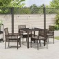 vidaXL Set da Pranzo per Giardino 5 pcs Marrone 90 x 90 x 75 cm vidaXL Set da Pranzo per Giardino 5 pcs Marrone 90 x 90 x 75 cm