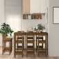 Set da Bar 9 pz Miele in Legno Massello di Pino Set da Bar 9 pz Miele in Legno Massello di Pino