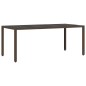 vidaXL Set da Pranzo per Giardino 9 pcs Marrone 190 x 90 x 75 cm vidaXL Set da Pranzo per Giardino 9 pcs Marrone 190 x 90 x 75 cm