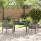 vidaXL Set da Pranzo per Giardino 3 pcs Grigio 90 x 90 x 75 cm