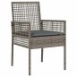 vidaXL Set da Pranzo per Giardino 5 pcs Grigio 150 x 90 x 75 cm vidaXL Set da Pranzo per Giardino 5 pcs Grigio 150 x 90 x 75 cm