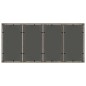 vidaXL Set da Pranzo per Giardino 7 pcs Grigio 190 x 90 x 75 cm vidaXL Set da Pranzo per Giardino 7 pcs Grigio 190 x 90 x 75 cm