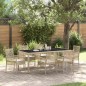 vidaXL Set da Pranzo per Giardino 7 pcs Beige 190 x 90 x 75 cm vidaXL Set da Pranzo per Giardino 7 pcs Beige 190 x 90 x 75 cm