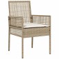 vidaXL Set da Pranzo per Giardino 7 pcs Beige 190 x 90 x 75 cm vidaXL Set da Pranzo per Giardino 7 pcs Beige 190 x 90 x 75 cm