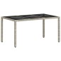 vidaXL Set da Pranzo per Giardino 5 pcs Grigio chiaro 150 x 90 x 75 cm vidaXL Set da Pranzo per Giardino 5 pcs Grigio chiaro 150 x 90 x 75 cm