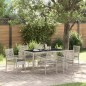 vidaXL Set da Pranzo per Giardino 7 pcs Grigio chiaro 150 x 90 x 75 cm vidaXL Set da Pranzo per Giardino 7 pcs Grigio chiaro 150 x 90 x 75 cm