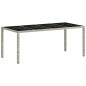 vidaXL Set da Pranzo per Giardino 9 pcs Grigio chiaro 190 x 90 x 75 cm vidaXL Set da Pranzo per Giardino 9 pcs Grigio chiaro 190 x 90 x 75 cm