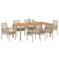 vidaXL Set Giardino di 7 Pezzi con Cuscini Beige in Rattan Polietilene vidaXL Set Giardino di 7 Pezzi con Cuscini Beige in Rattan Polietilene