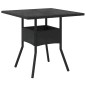 vidaXL Set pranzo giardino 5 Pezzi Nero Poly Rattan vidaXL Set pranzo giardino 5 Pezzi Nero Poly Rattan