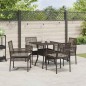 vidaXL Set da Pranzo da Giardino a 5 Pezzi Rattan Polyrattan Marrone vidaXL Set da Pranzo da Giardino a 5 Pezzi Rattan Polyrattan Marrone