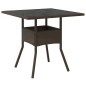 vidaXL Set da Pranzo da Giardino a 5 Pezzi Rattan Polyrattan Marrone vidaXL Set da Pranzo da Giardino a 5 Pezzi Rattan Polyrattan Marrone