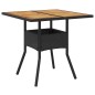 vidaXL Set da Pranzo da Giardino 3 Pezzi con Cuscini Nero Polyrattan vidaXL Set da Pranzo da Giardino 3 Pezzi con Cuscini Nero Polyrattan