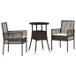 vidaXL Set da Pranzo da Giardino 3 Pezzi Marrone in Rattan Polietilene vidaXL Set da Pranzo da Giardino 3 Pezzi Marrone in Rattan Polietilene