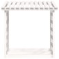 Portalegna Bianco 108x64,5x110 cm in Legno Massello di Pino Portalegna Bianco 108x64,5x110 cm in Legno Massello di Pino