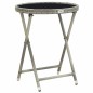 Set da Giardino 3 Pezzi vidaXL con Cuscini Grigio in Polyrattan