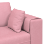 vidaXL Divano in Velluto con cuscino Rosa 209 cm Velluto vidaXL Divano in Velluto con cuscino Rosa 209 cm Velluto