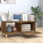 Tavolino da Salotto Rovere Fumo 89,5x50x40 cm Legno Multistrato Tavolino da Salotto Rovere Fumo 89,5x50x40 cm Legno Multistrato