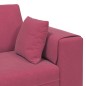 vidaXL Divano in Velluto con cuscino con cuscino Rosso Vino 208 cm Velluto vidaXL Divano in Velluto con cuscino con cuscino Rosso Vino 208 cm Velluto