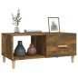 Tavolino da Salotto Rovere Fumo 89,5x50x40 cm Legno Multistrato Tavolino da Salotto Rovere Fumo 89,5x50x40 cm Legno Multistrato