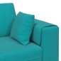 vidaXL Divano in Velluto con cuscino con cuscino Turchese 208 cm Velluto vidaXL Divano in Velluto con cuscino con cuscino Turchese 208 cm Velluto