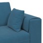 vidaXL Divano in Velluto con cuscino con cuscino 3 pcs Blu 208 cm Velluto vidaXL Divano in Velluto con cuscino con cuscino 3 pcs Blu 208 cm Velluto