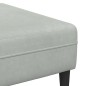 vidaXL Divano in Velluto 3 pcs Grigio chiaro 208 cm Velluto vidaXL Divano in Velluto 3 pcs Grigio chiaro 208 cm Velluto