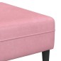 vidaXL Divano in Velluto con cuscino con cuscino 3 pcs Rosa 208 cm Velluto vidaXL Divano in Velluto con cuscino con cuscino 3 pcs Rosa 208 cm Velluto