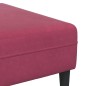vidaXL Divano in Velluto con cuscino con cuscino 3 pcs Rosso Vino 208 cm Velluto