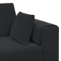 vidaXL Divano in Velluto con cuscino con cuscino 3 pcs Nero 208 cm Velluto vidaXL Divano in Velluto con cuscino con cuscino 3 pcs Nero 208 cm Velluto