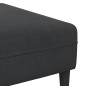 vidaXL Divano in Velluto con cuscino con cuscino 3 pcs Nero 208 cm Velluto vidaXL Divano in Velluto con cuscino con cuscino 3 pcs Nero 208 cm Velluto
